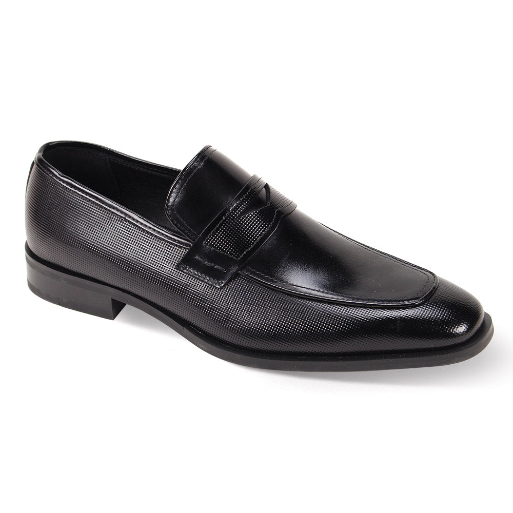 Raniero Condi Giorgio Mens Black Leather Penny‎ Loafers Square Toe Size 42 9 Amazon.com | Men main image 4