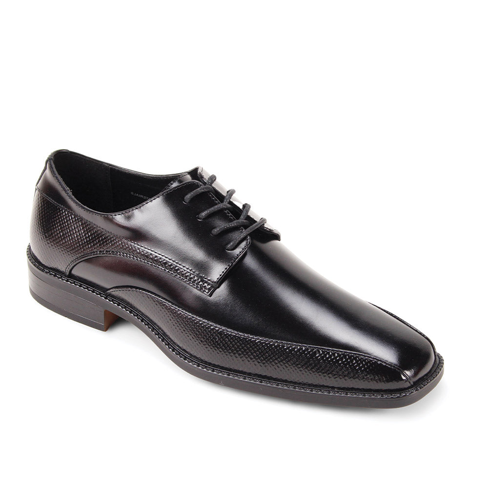 Giorgio Venturi Black Textured Derby Dress Shoes MARCNULOOKFASHION INC. Giorgio Venturi Black Textured Derby Dress Shoes MARCNULOOKFASHION INC.