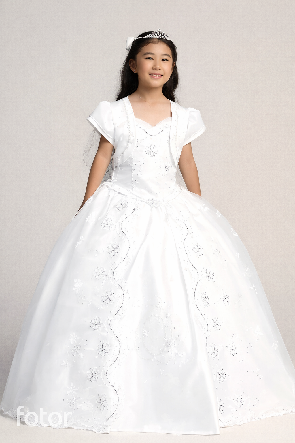 our lady of guadalupe communion dress Girls #1211 First Dress Double S – MARCNULOOKFASHION INC old fashioned catholic first communion dress