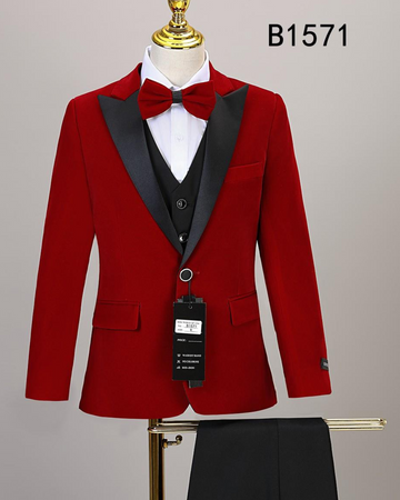 Simple Red Kids Tuxedo