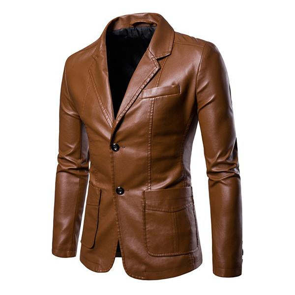 leather blazer