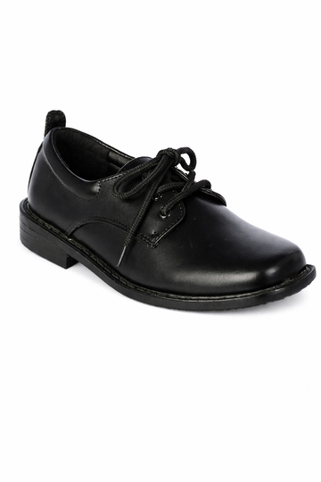 Boy Shoe Style #S172 Classic Black Derby Lace-Up Shoe