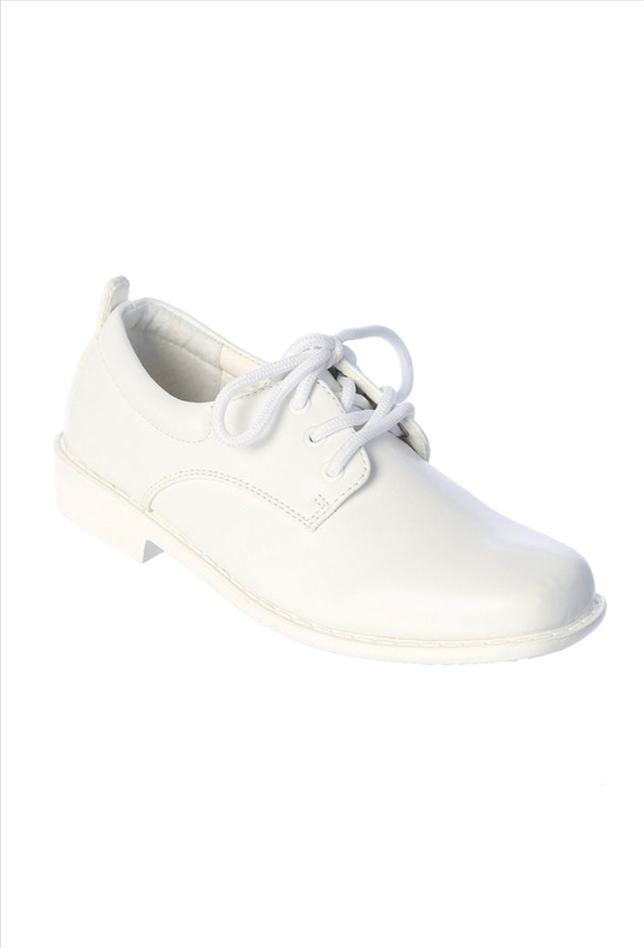 Boy Shoe Style #S172 Classic Black Derby Lace-Up Shoe