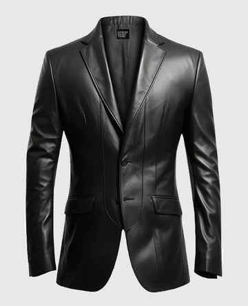 leather blazer