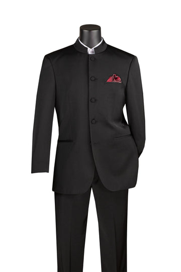 Men’s Mandarin Collar Suit