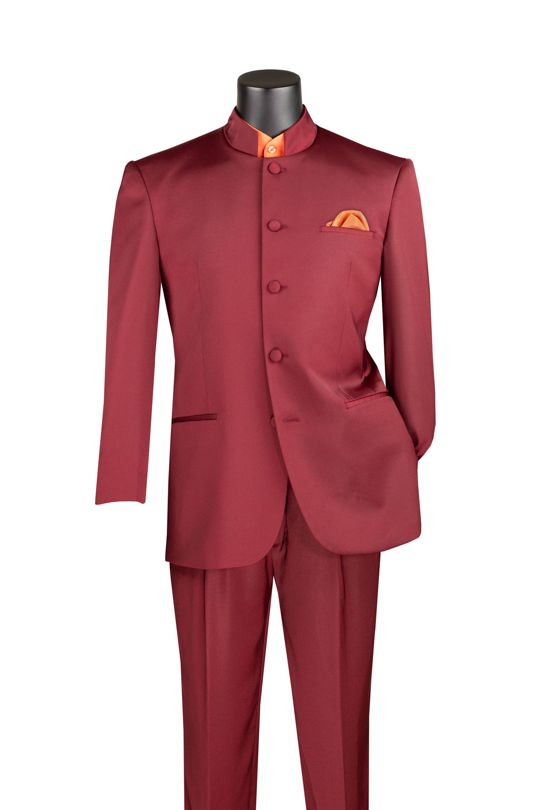 Men’s Mandarin Collar Suit