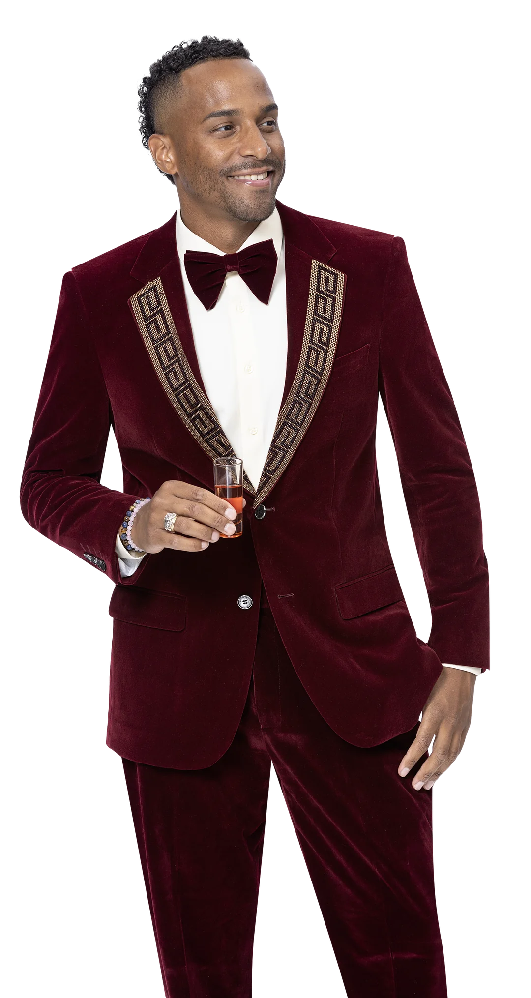 Rich burgundy Three-Piece Suit