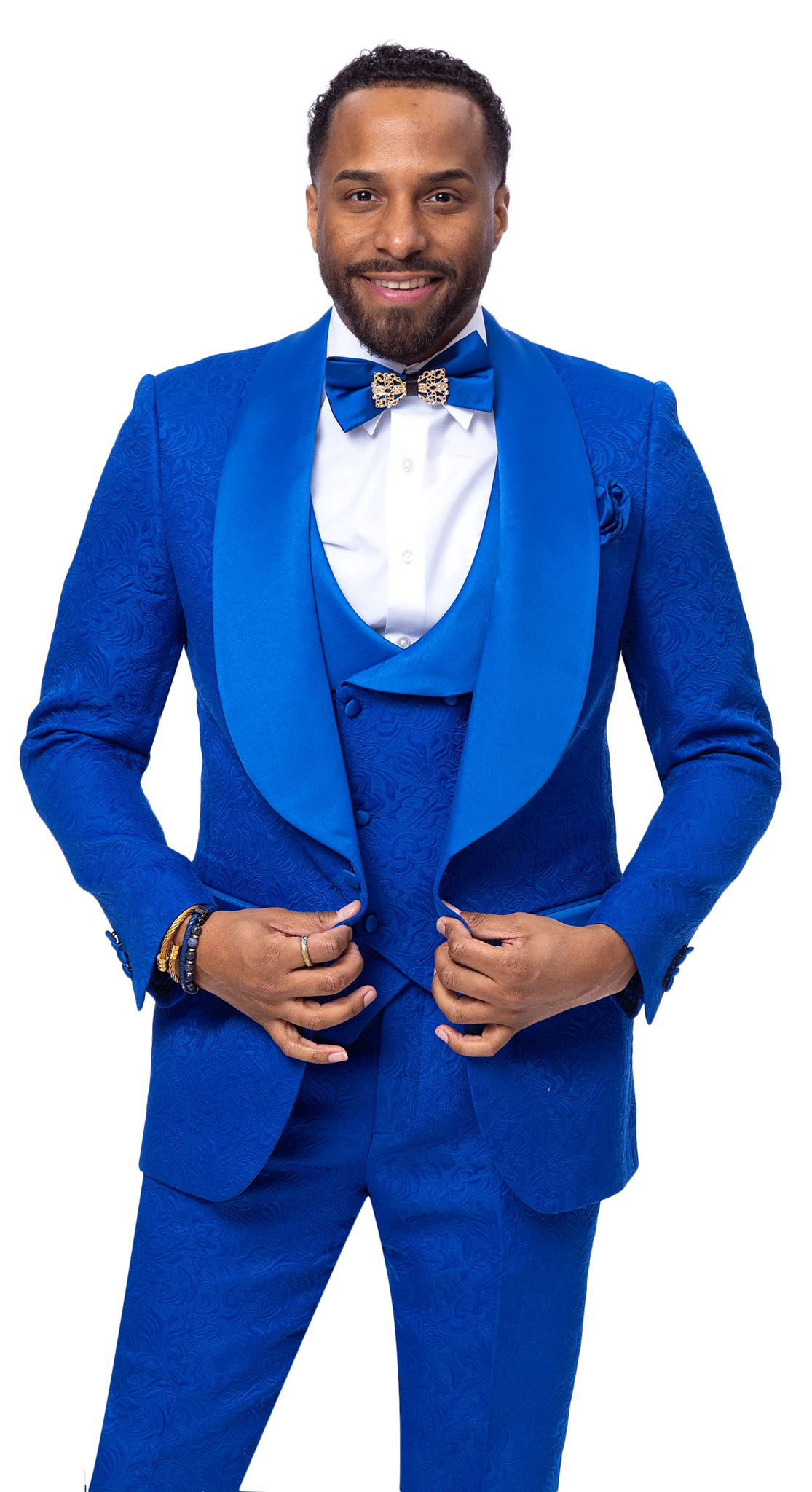 Rich Royal Three-Piece Suit