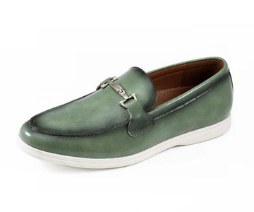 Amali Cahill Green Bit Loafers