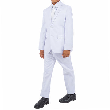 Tazzio Boys' 5-Piece White Suit Set