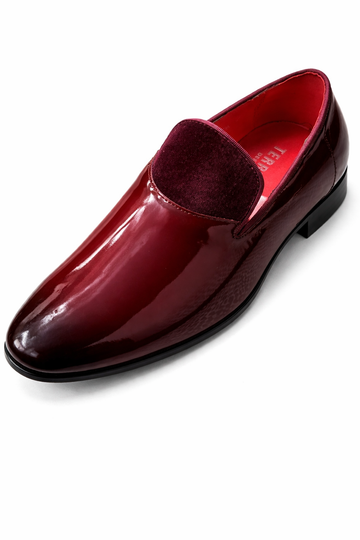 Burgundy Ombre Patent Slip-On Loafer