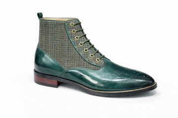 Giovanni Leather Boots Kendrick Emerald Green By Giorgio Venturi
