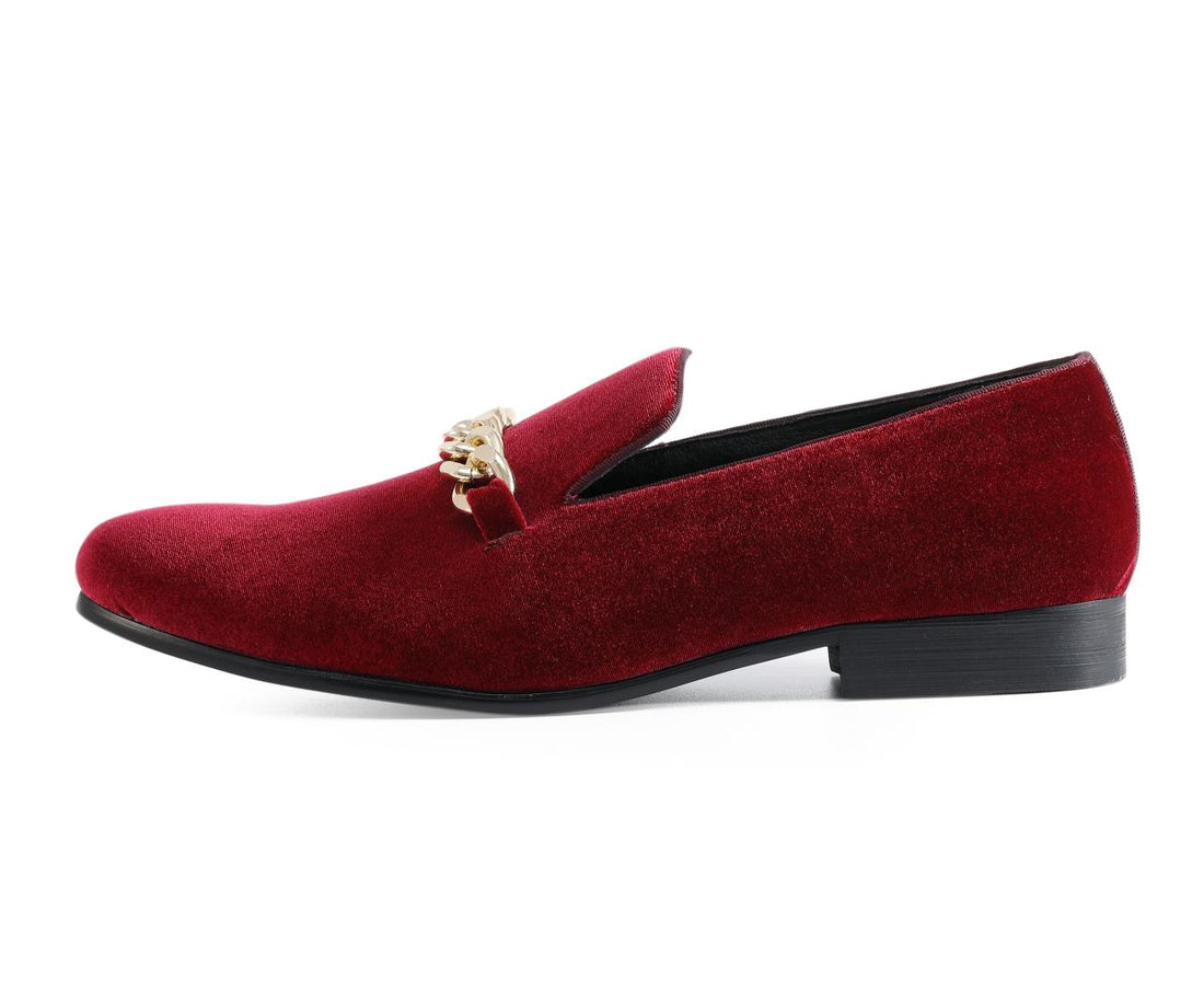 Fabio Smoking Red Loafers