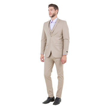 Zegarie Men's 4-Way Stretch Slim Fit 3-Piece Suit Set