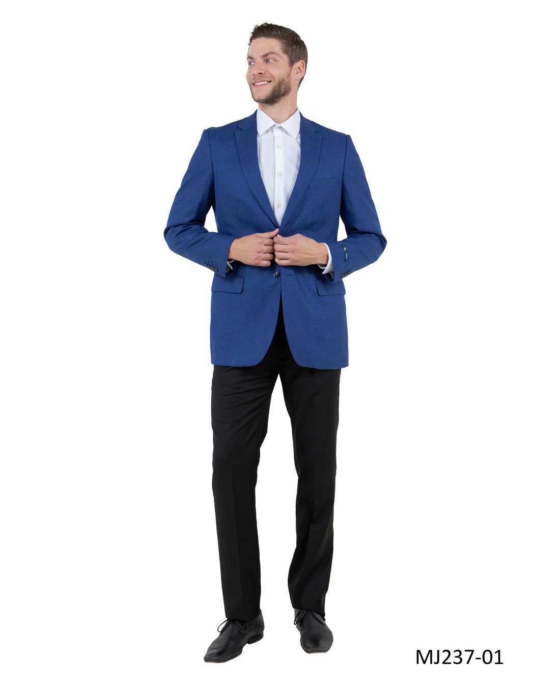 Tazzio Men's Blue Tuxedo-Inspired Sport Coat – Notch Lapel Tailored Blazer