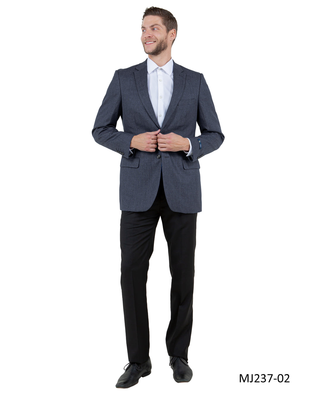 Tazzio Men's Grey Tuxedo-Inspired Sport Coat – Notch Lapel Tailored Blazer