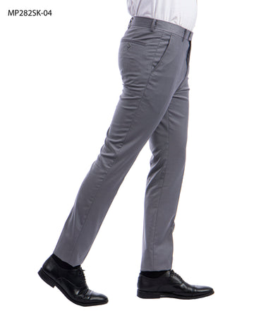 Sean Alexander Men's Grey Skinny Fit Dress Pants – Modern Formal Trousers