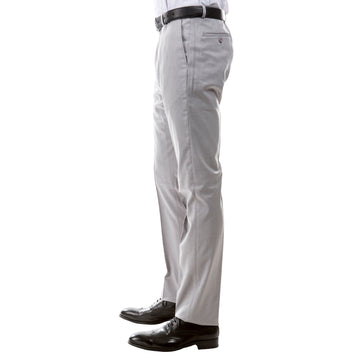 Zegarie Men's Tailored Fit Light Grey Suit Pants – Stretch Dress Trousers
