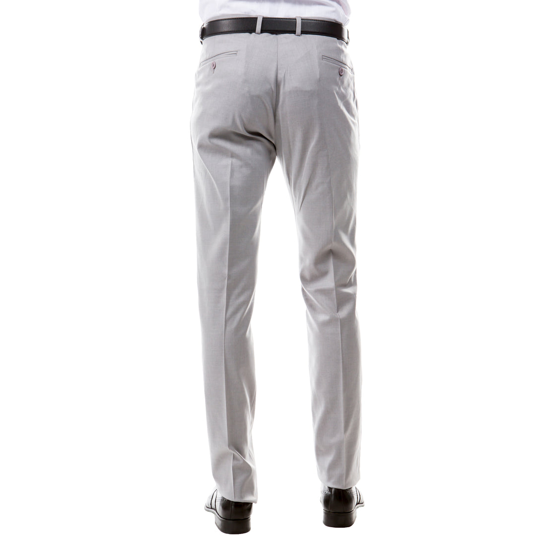 Zegarie Men's Tailored Fit Light Grey Suit Pants – Stretch Dress Trousers