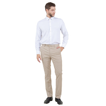 Zegarie Men's Tailored Fit Tan Suit Pants –  Stretch Dress Trousers