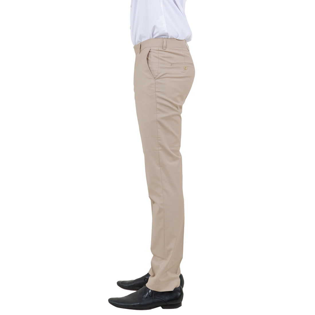 Zegarie Men's Tailored Fit Tan Suit Pants –  Stretch Dress Trousers