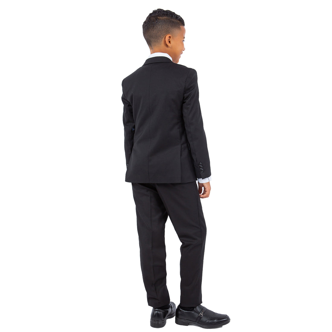 Perry Ellis Boys 5-Piece Black Suit Set