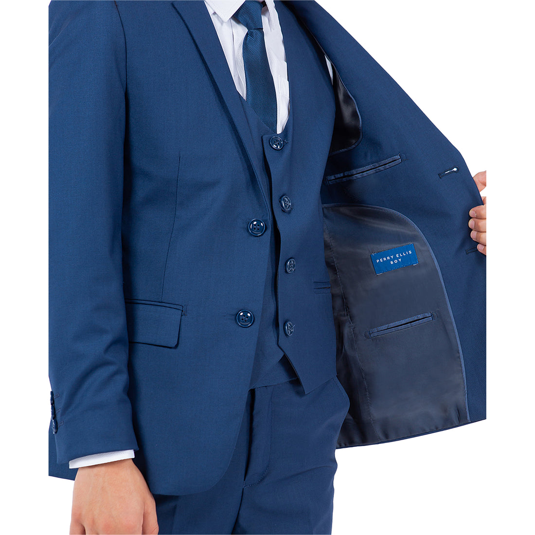 Perry Ellis Boys 5-Piece Indigo Suit Set