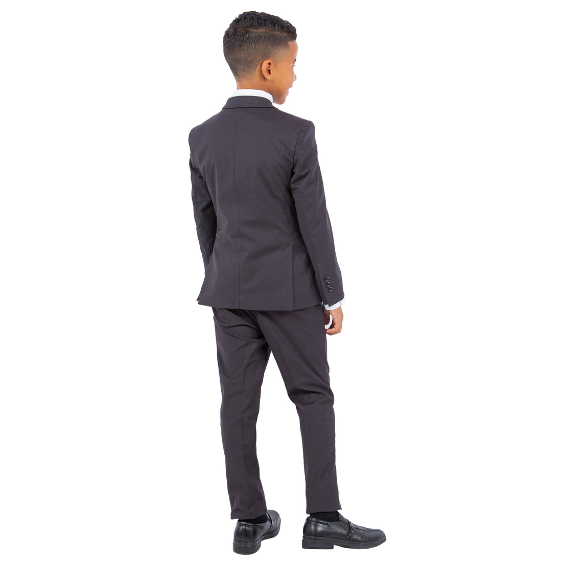 Perry Ellis Boys 5-Piece Dark Grey Suit Set