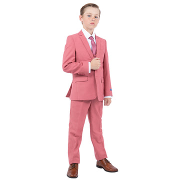 Perry Ellis Portfolio Boys 5-Piece Coral Suit Set