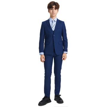 Stacy Adams Boys 5-Piece Indigo Suit Set