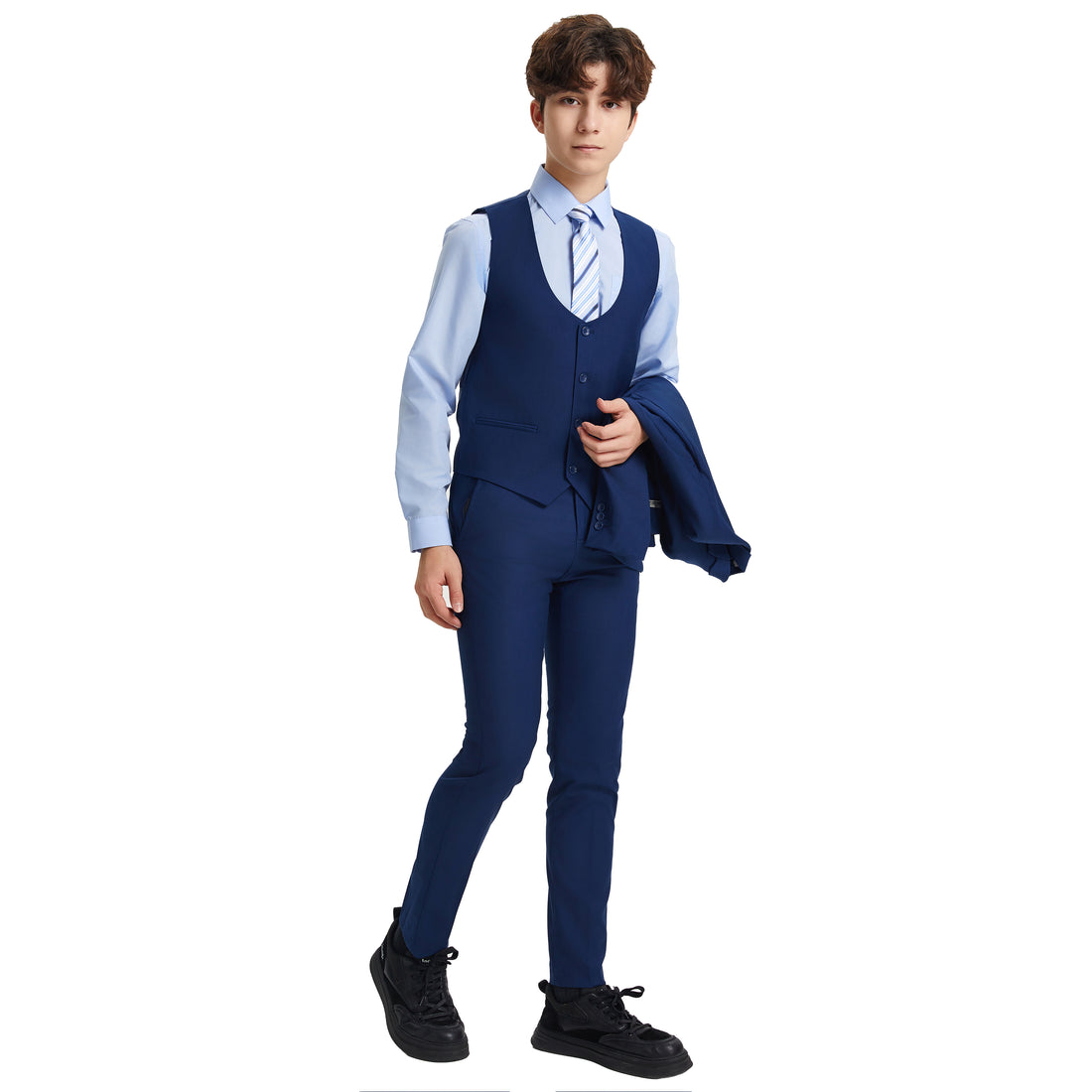 Stacy Adams Boys 5-Piece Indigo Suit Set