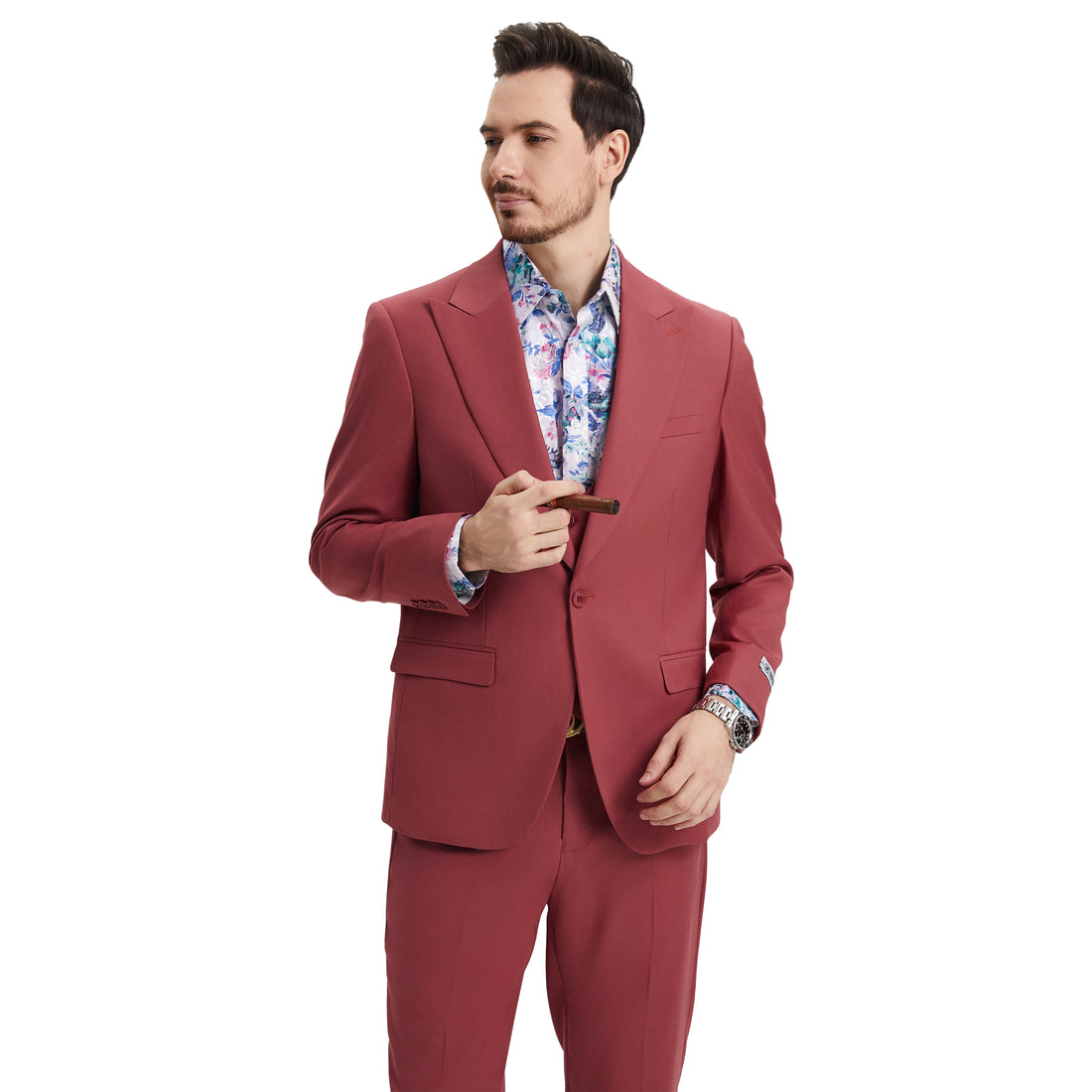 Men's Stacy Adams Coral Hybrid-Fit 3pc Suit Set