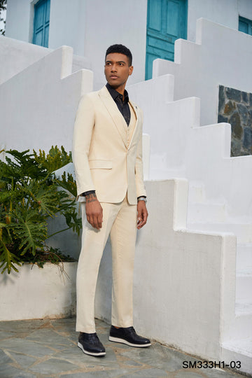 Stacy Adams Modern Fit Tan 3-Piece Suit