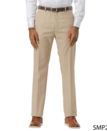 Solid Tan Dress Pants By Stacy Adams
