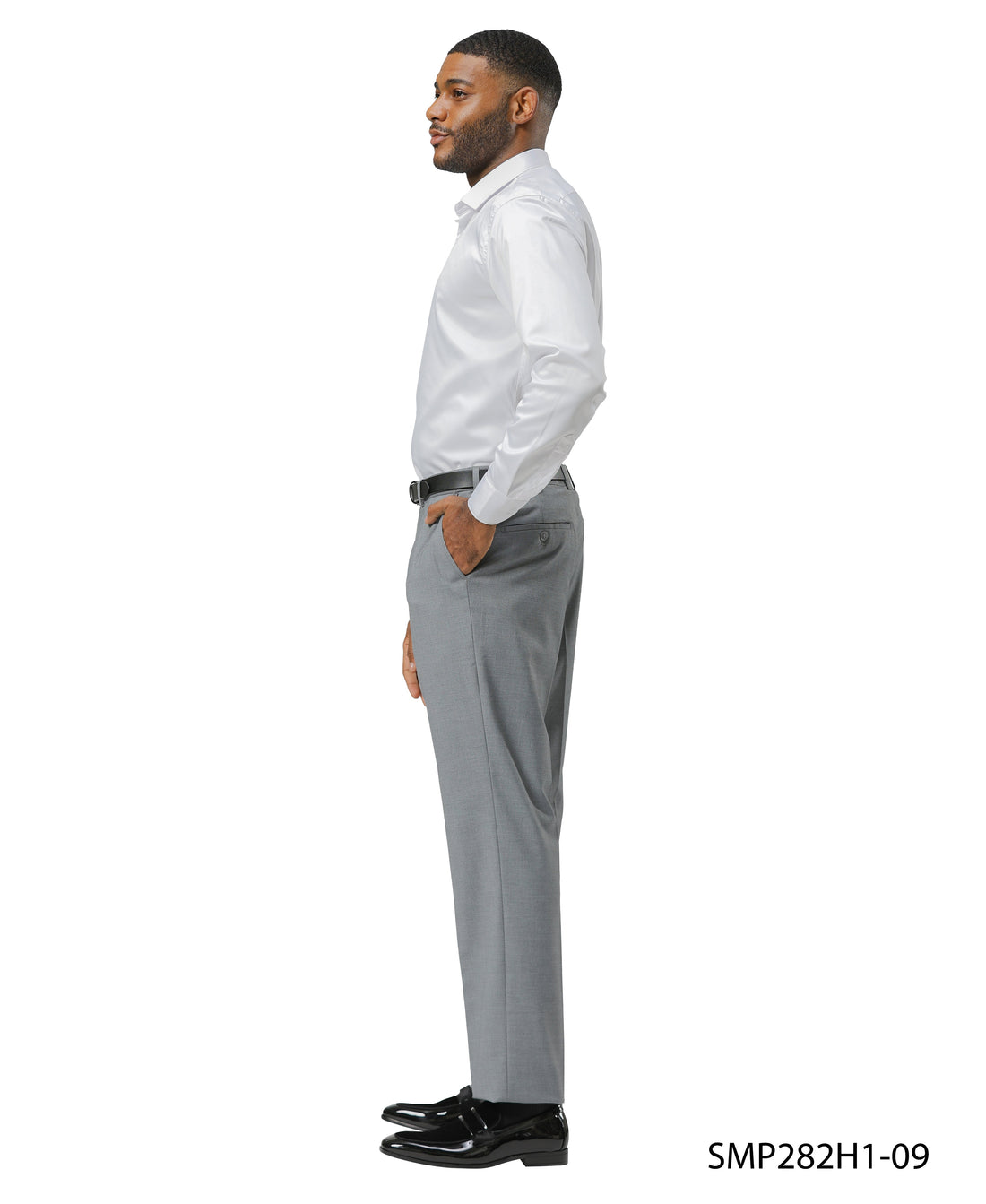 Solid Grey Dress Pants By Stacy Adams