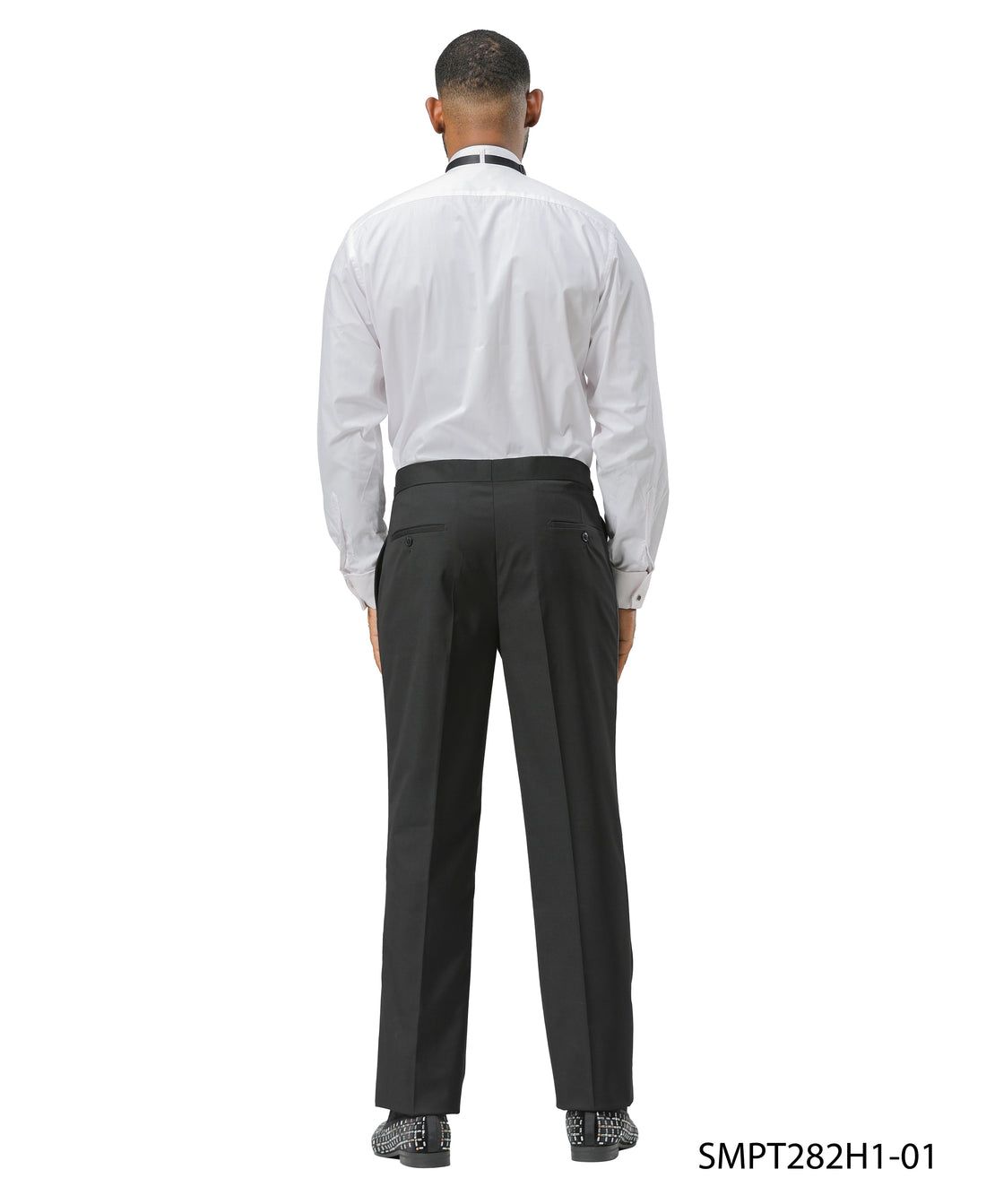 Solid Tuxedo Dress Pants