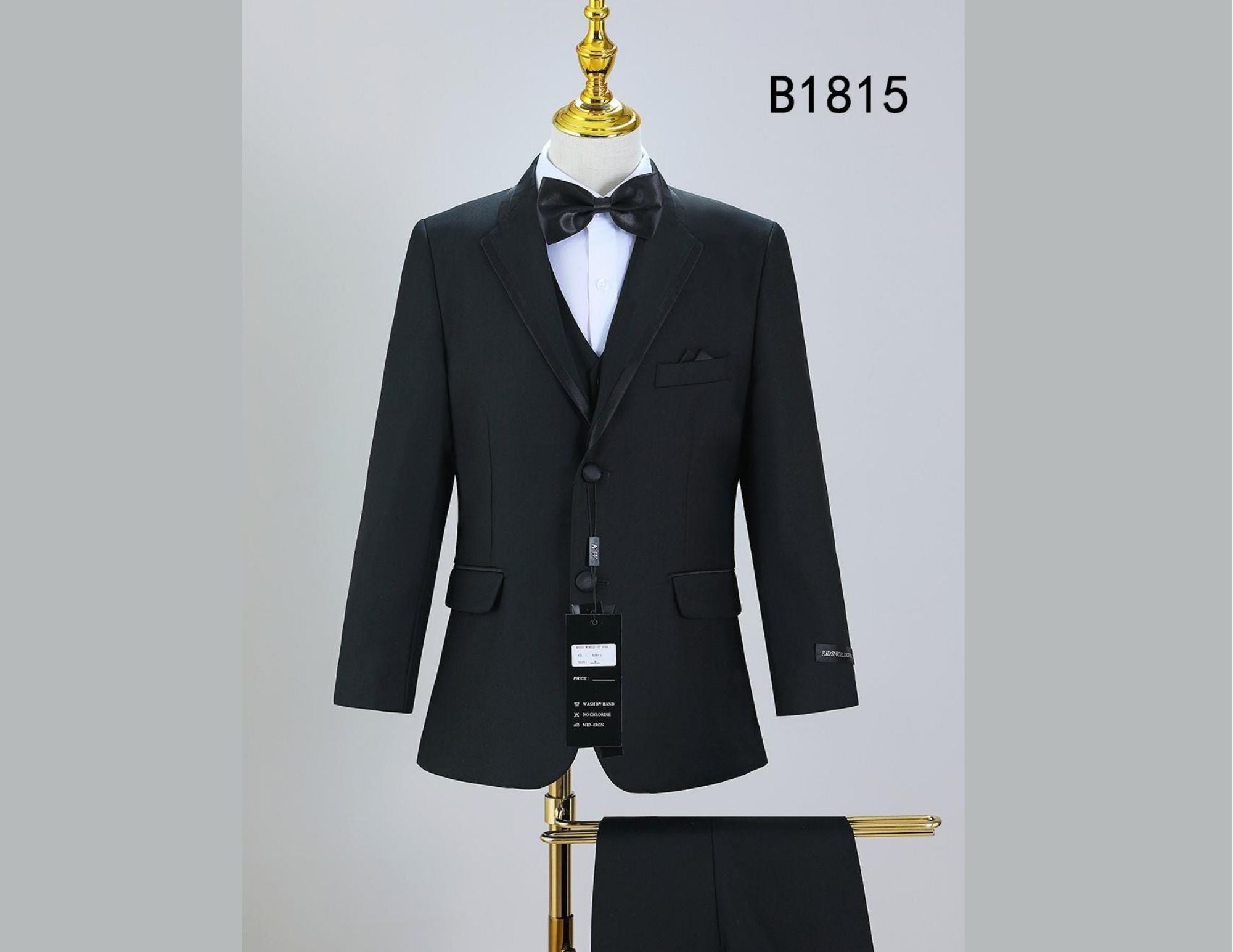 Simple Black Kids Tuxedo