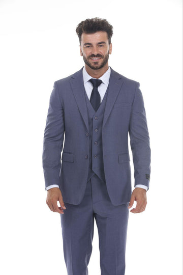 Rizza 3-Pieces Gray Slim Fit