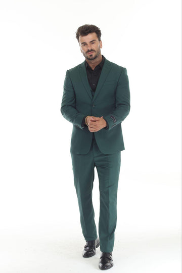 Rizza 3-Piece Green Slim Fit Suit