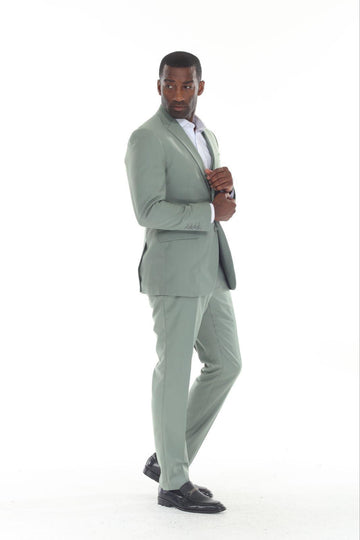 3-Piece Gray Slim Fit Suits