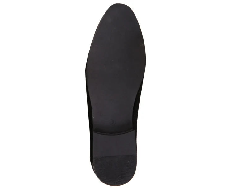 Black shoe sole on a white background