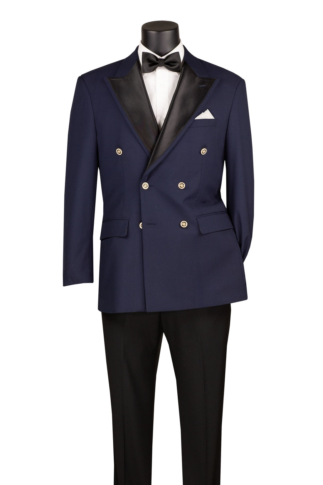 Double-Breasted Tuxedo Blazer