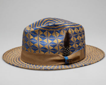 Geometric Panama Fedora Hat Summer