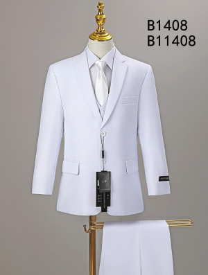 Simple White Kids Suit