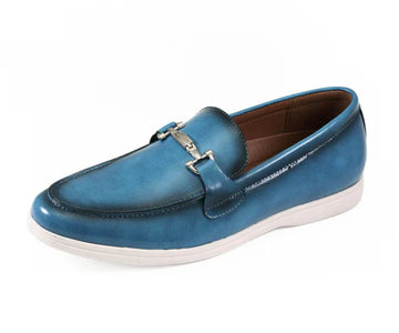 Amali Cahill Men's Turquoise Loafers