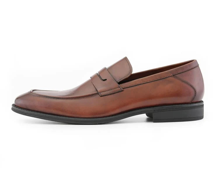 Asher Green Cognac Loafers