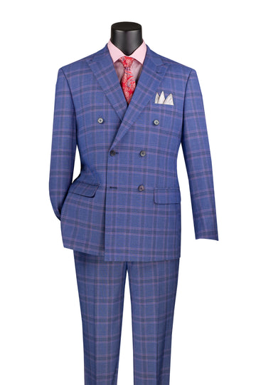 Plaid Double-Breasted Suit