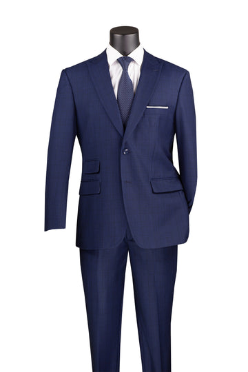 Men’s Slim Fit Plaid Suit