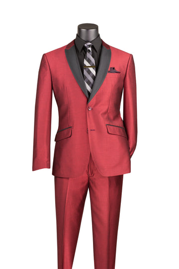 Men’s Luxury Satin Lapel Tuxedo Suit