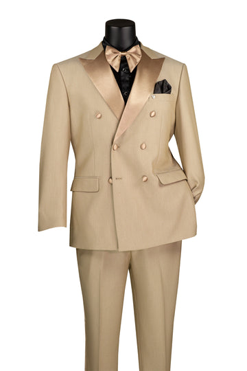 Modern Formal Statement Wear Double-Breasted Tuxedo Suit